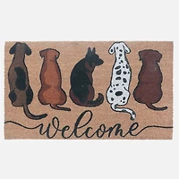 Paillasson en fibre de coco - Chiens Welcome