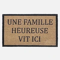 Coir Door Mat - Une Famille Heureuse
