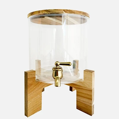 JS Gourmet Distributeura boisson avec couvert Acacia