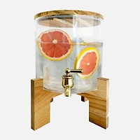 JS Gourmet Distributeura boisson avec couvert Acacia