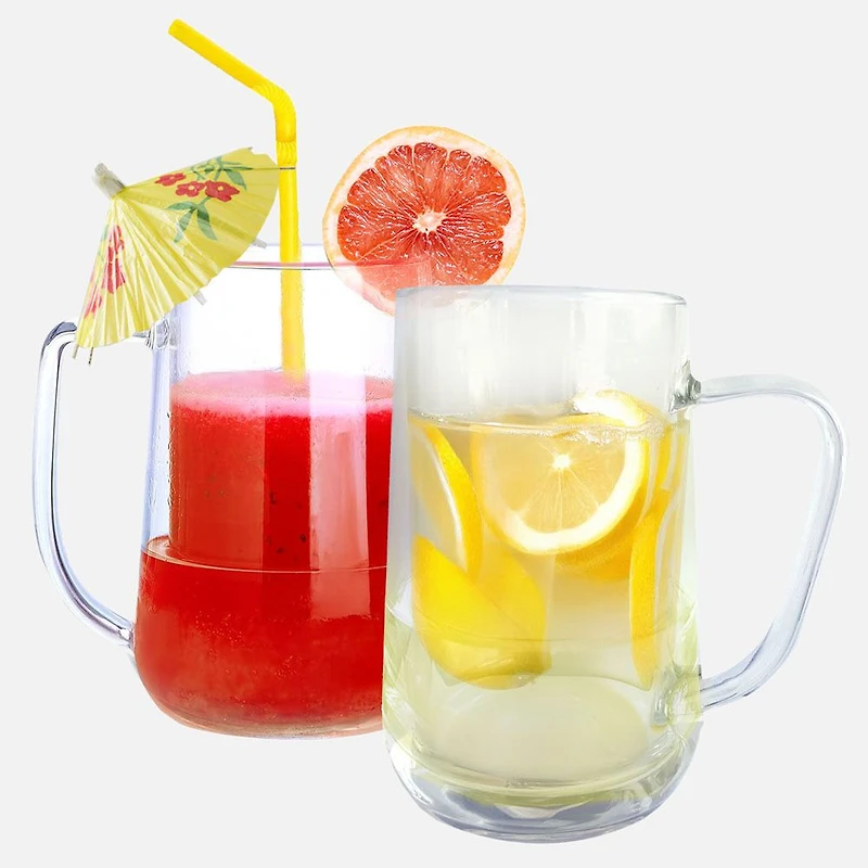 JS Gourmet Double Wall Freezer Mugs, Set of 2