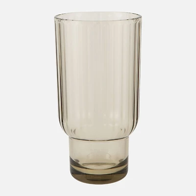 Danica Acrylic Fluted Highball Glass - Olive