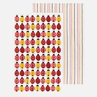 Danica Ladybugs Serviettes de table, ensemble de 2