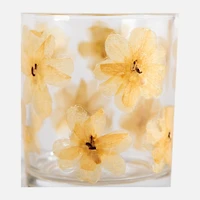 Danica Porte-bougie avec pétale en verre