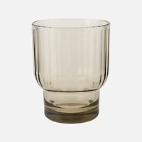 Danica Verre à whisky acrylique canelé - Olive
