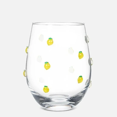 Verre à vin sans pied - Citrons