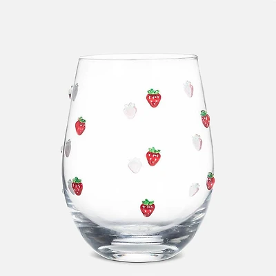Verre à vin sans pied -  Fraises