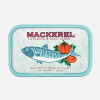 Assiette rectangulaire avec sardines, assorti