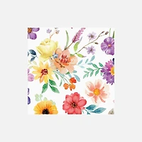 Serviettes cocktail imprimé floral, paquet de 20
