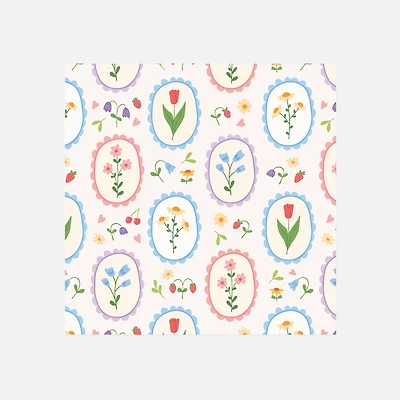 Vintage Floral Serviettes de table, paquet de 20