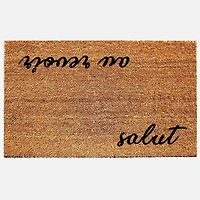 Coir Doormat - Salut, Au Revoir