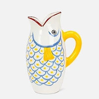 Blue Scale Fish Jug - 10"