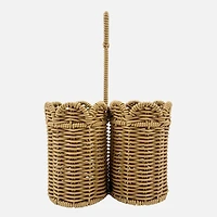 S&Co Porte-ustensiles en paille tressée