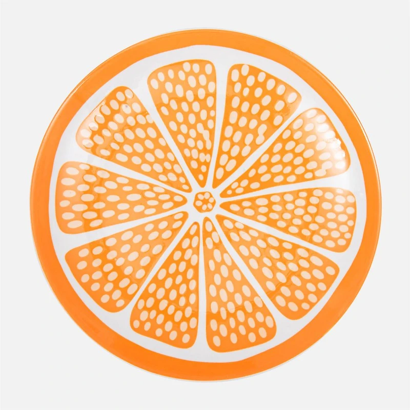 S&Co Assiettes à salade agrumes, ensemble de 4