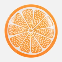 S&Co Assiettes à salade agrumes, ensemble de 4