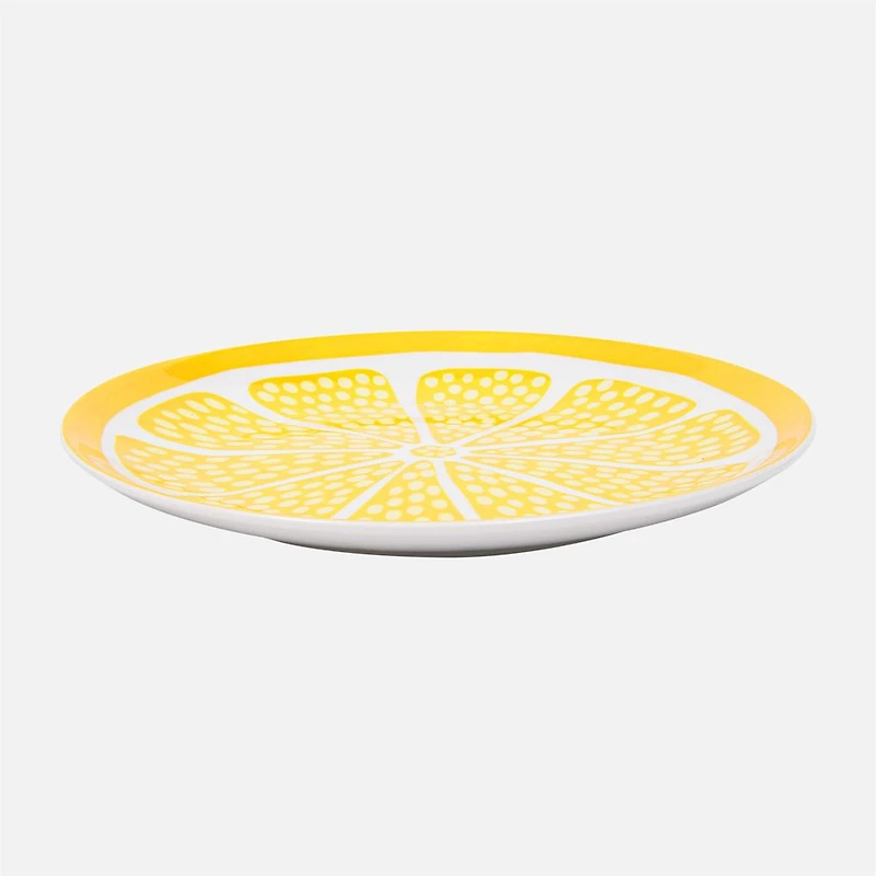 S&Co Assiettes à salade agrumes, ensemble de 4