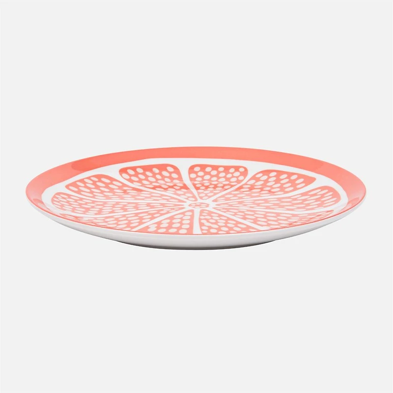 S&Co Assiettes à salade agrumes, ensemble de 4