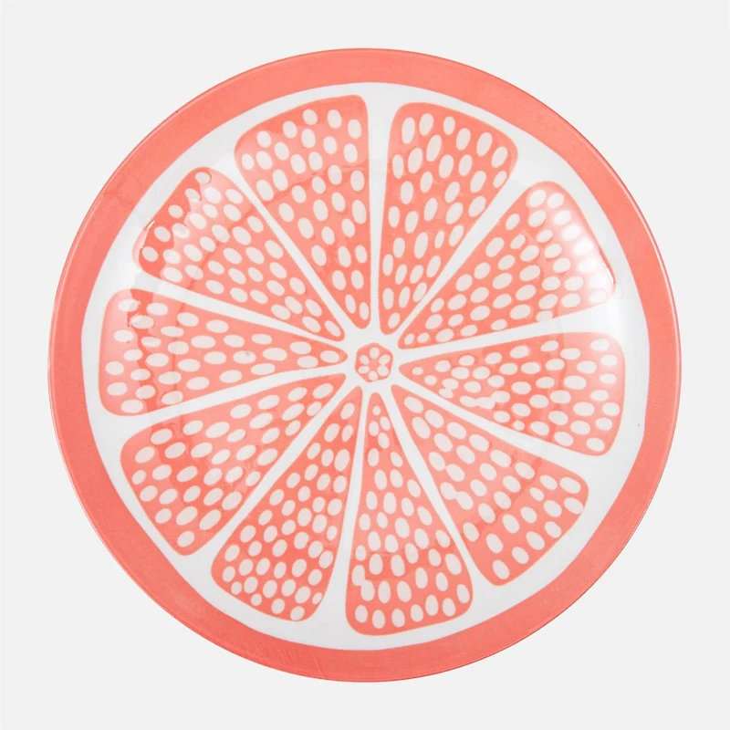 S&Co Assiettes à salade agrumes, ensemble de 4