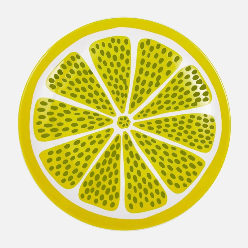 S&Co Assiettes à salade agrumes, ensemble de 4