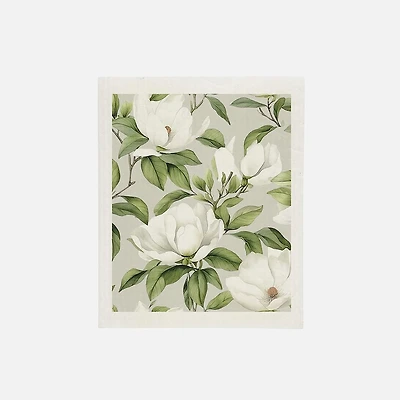 Fleur Blanche Chiffon éponge