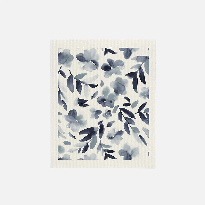 Aquarelle bleue Chiffon éponge