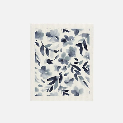 Aquarelle bleue Chiffon éponge