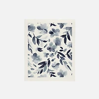 Aquarelle bleue Chiffon éponge