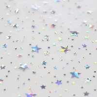 Stars Foil Vinyl Shower Curtain