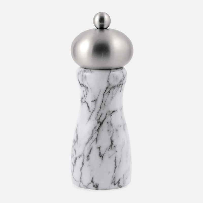 Swissmar Arctic Pepper Mill White Marble 6''