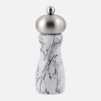 Swissmar Arctic Pepper Mill White Marble 6''