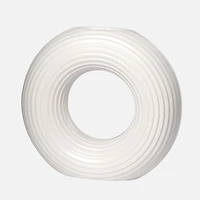 Circa Round Ring Vase, 9" - Matte White