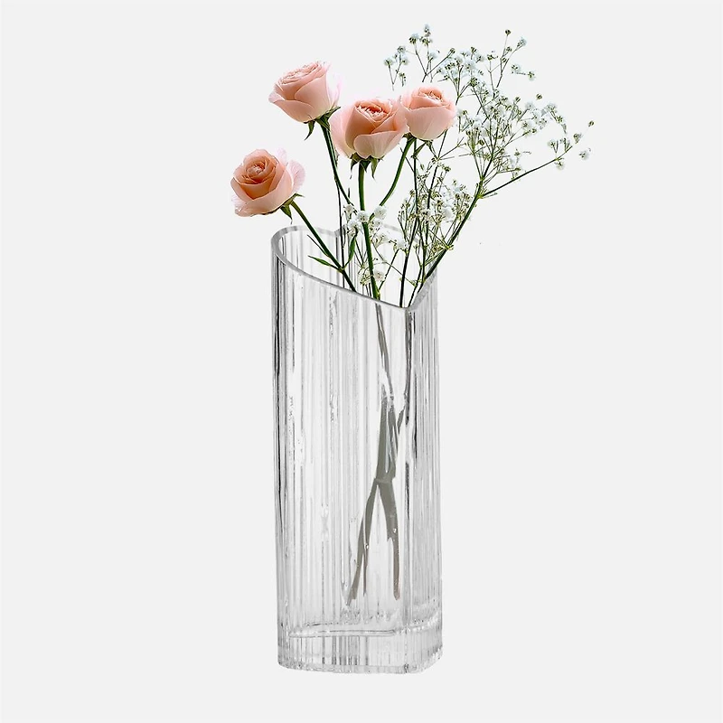 Heart Shape Glass Vase 8.5