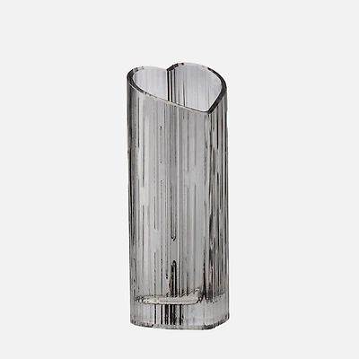 Vase en forme Cœur 8,5 po - Fumée