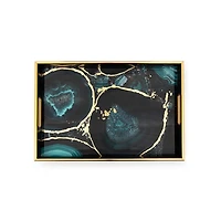 Plateau rectangulaire Savoy Agate (15,75 po)