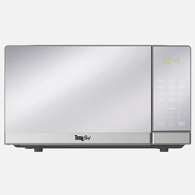 Total Chef Compact Digital Touch Microwave Oven in Stainless Steel