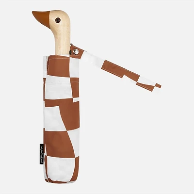 Duckhead Umbrella - Checkers, Peanut Butter 