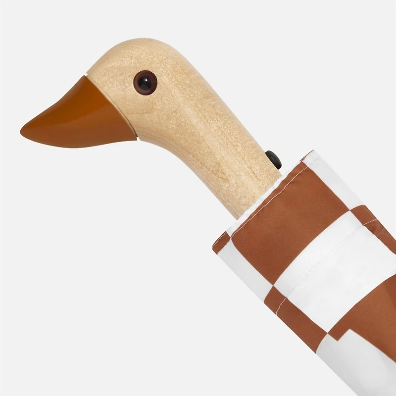 Duckhead Umbrella - Checkers, Peanut Butter 