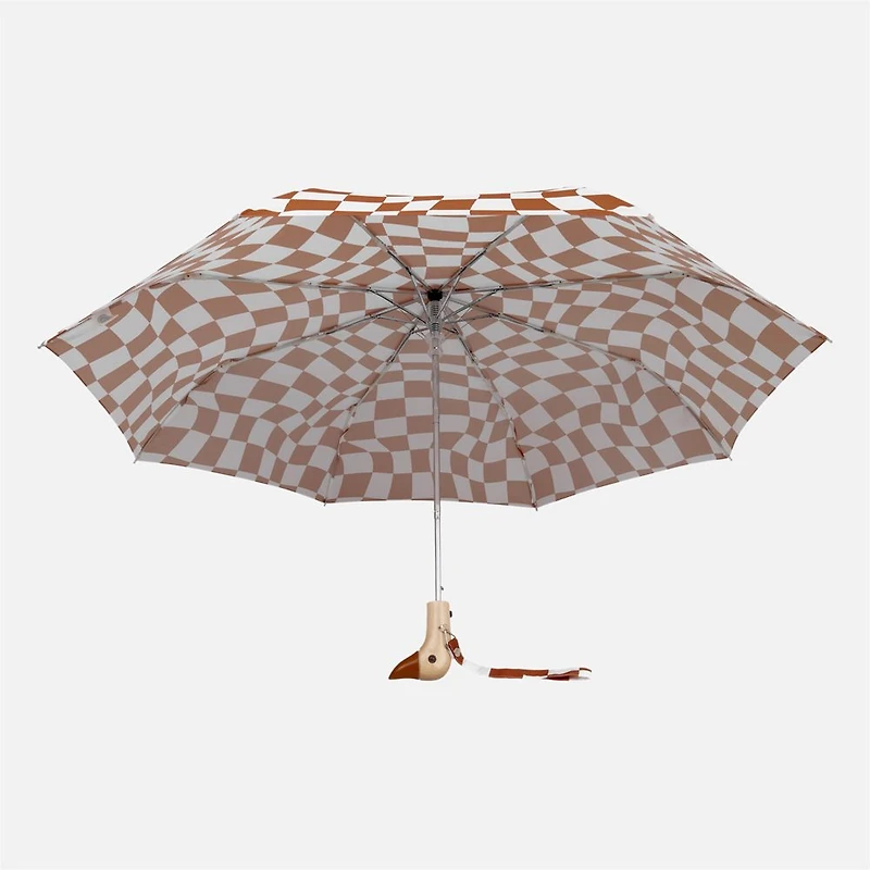 Duckhead Umbrella - Checkers, Peanut Butter 