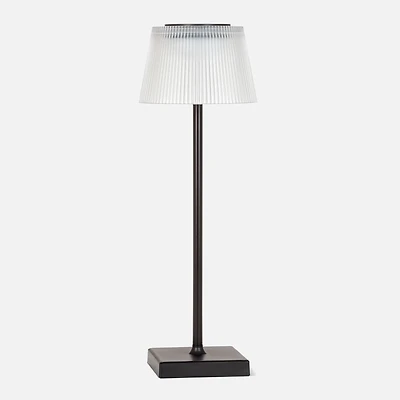 Lampe de table LED abat-jour givré - Blanc