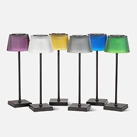 Lampe de table LED abat-jour givré - Blanc