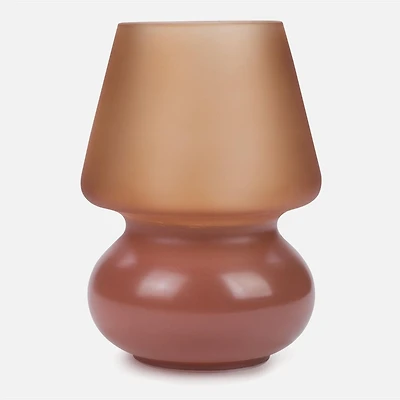 Glass Table Lamp - Orange