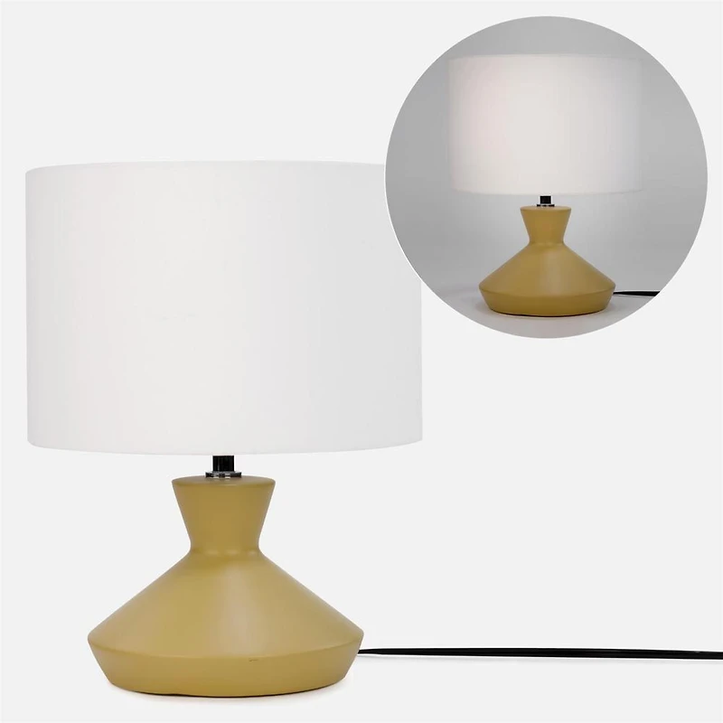 Lampe de table en forme de parfum - Jaune
