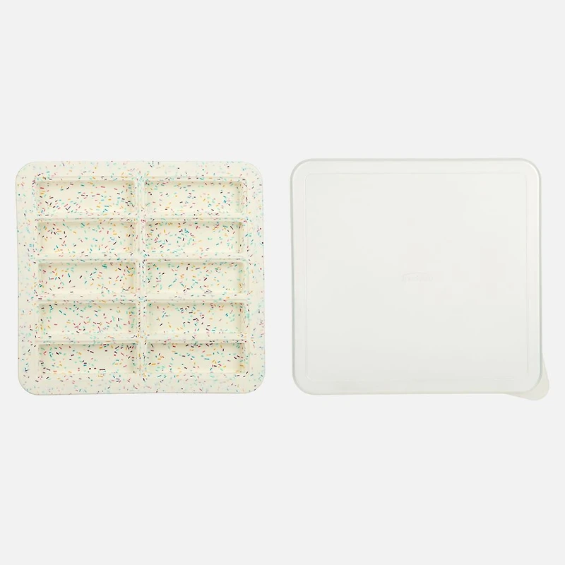 Trudeau Confetti 10 Protein Bar Pan with Lid