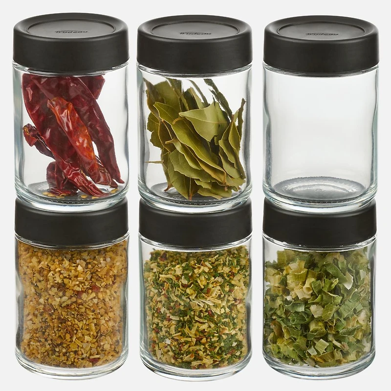 Trudeau Set of 6 Large Stacking Jars