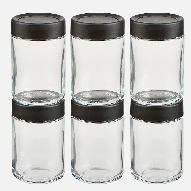 Trudeau Set of 6 Large Stacking Jars