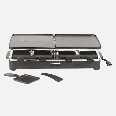 Trudeau Fiesta Raclette Reversable Grill, 8 people
