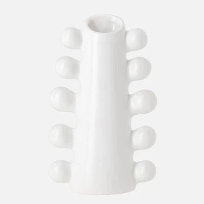 Torre & Tagus Modern Tree Vase, 9,75 po - Blanc mat