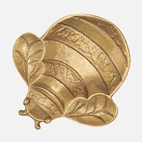Bee Aluminum Decor Dish - Gold