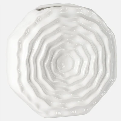 Torre & Tagus Rosette Bloom Disc Vase