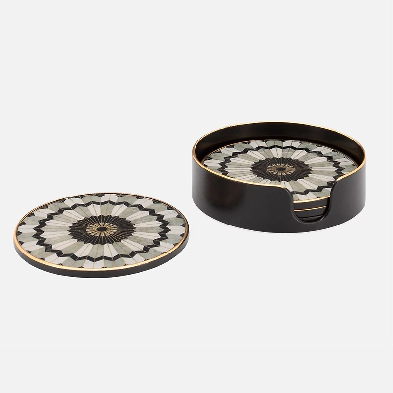 Ensemble de 4 sous-verres en mosaïque